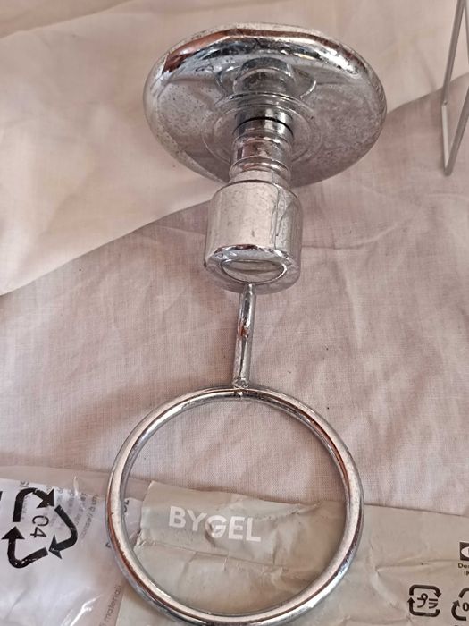 Conjunto em inox de 3 peças para WC