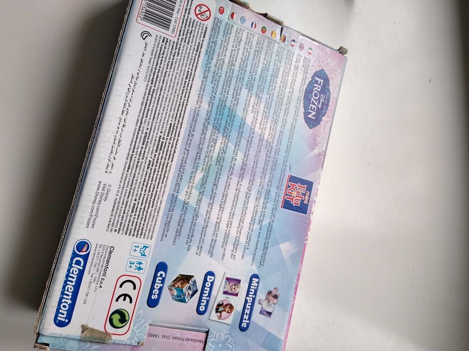 Clementoni zestaw kraina lodu mini puzzle układanka domino