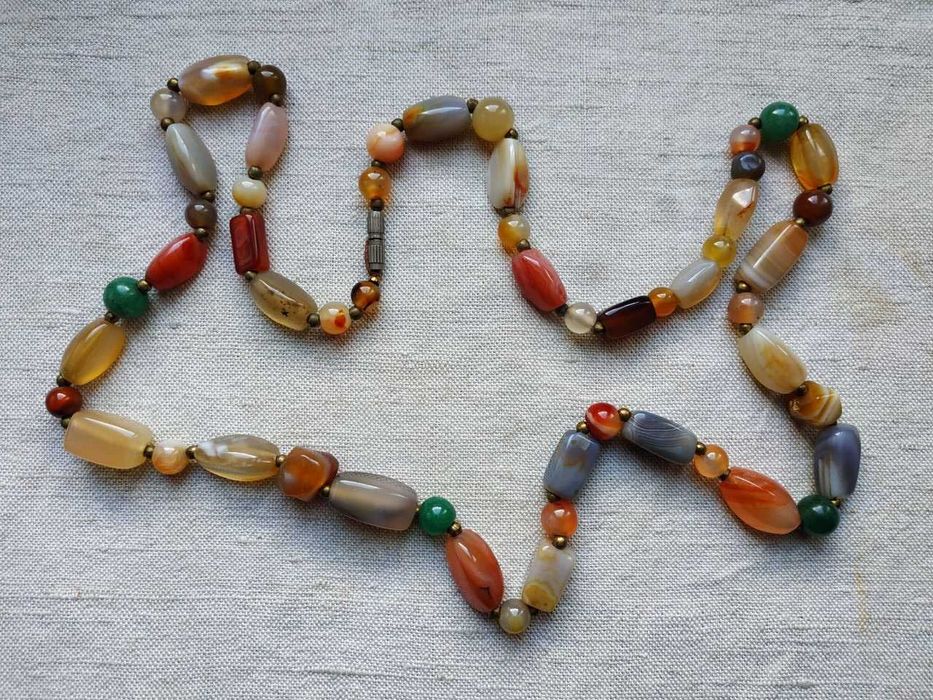 Бусы из натуральных камней(Индия) период СССР