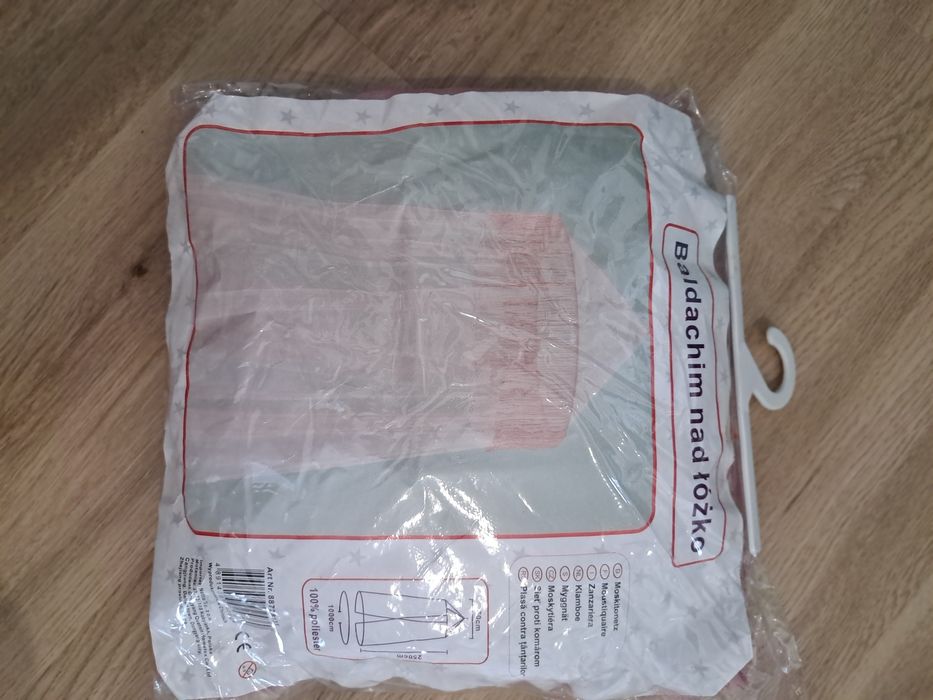 Baldachim, moskitiera pudrowy róż do pokoju dziecięcego