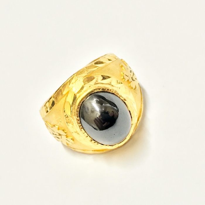 Złoty SYGNET 22K pierścień męski Chiński Tradycyjny r. 13