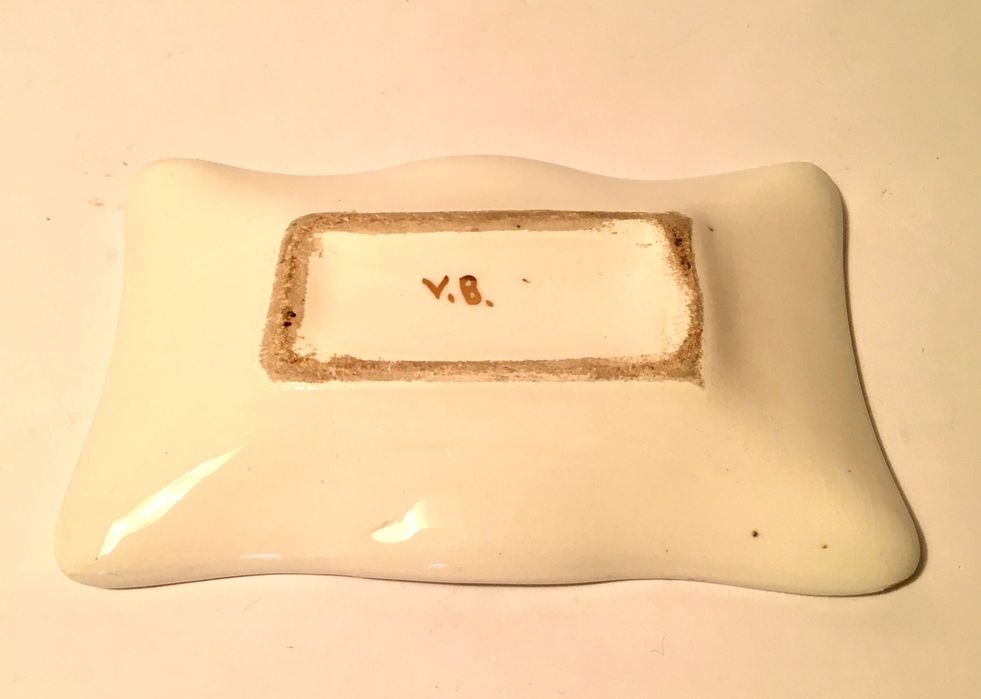 S. PELLEGRINO - raro (porcelana) anos 50 - 13,6x9,7x2,4 cm/s