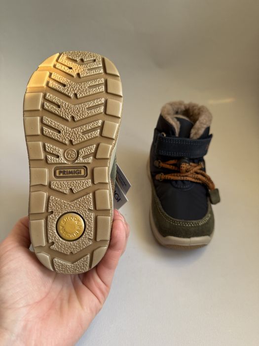 шкіряні зимові черевики 26р. 28р. Primigi на хлопчика, термо ботінки