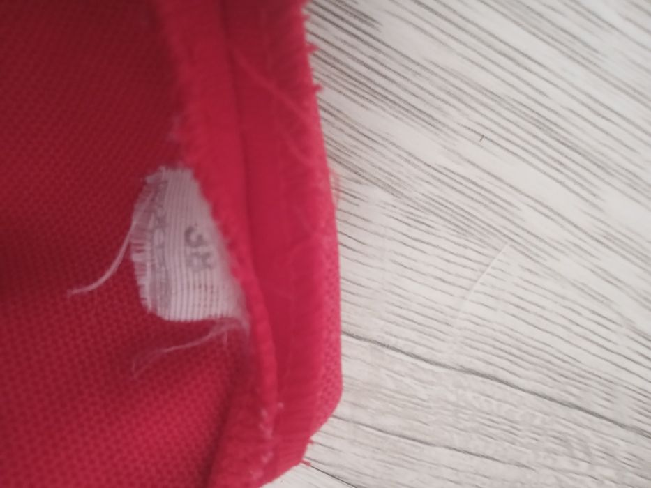 Czerwona spódnica z falbanką, rozmiar 38