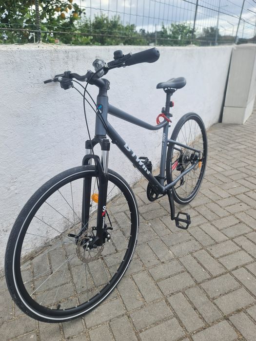 Bicicleta RIVERSIDE 500 Azul escuro.