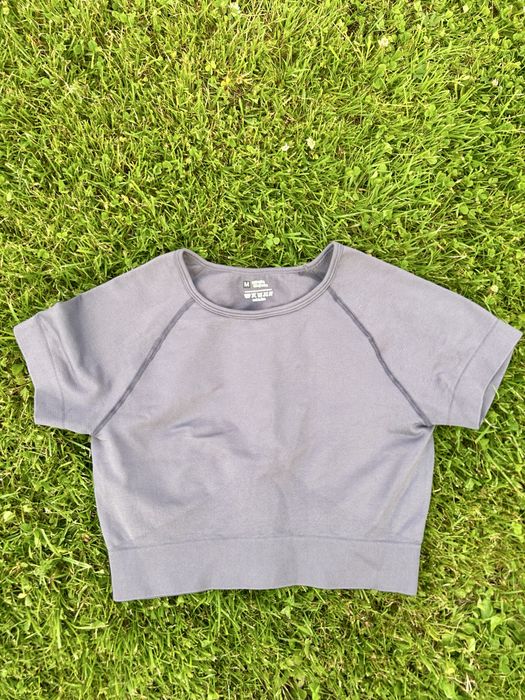 Bluzka koszulka do cwiczen do jogi szara