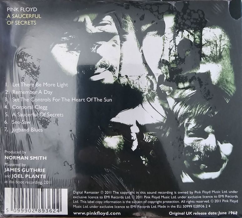 CD PINK FLOYD - A saucerful of secrets
Виробництво EU 
Стан NEW новий,