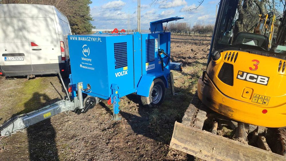 Roboty kablowe, układanie kabli, line WN, SN, NN, wynajem sprzętu