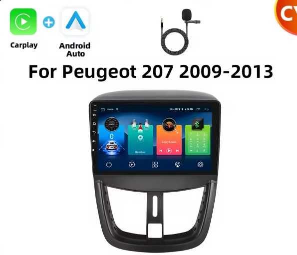 Radio Android 2/64GB do Peugeot 207 09r - 13r