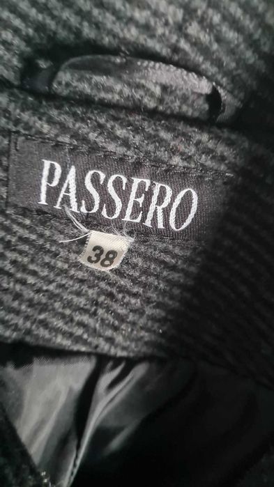 Plaszcz prosty Passero wełna r M