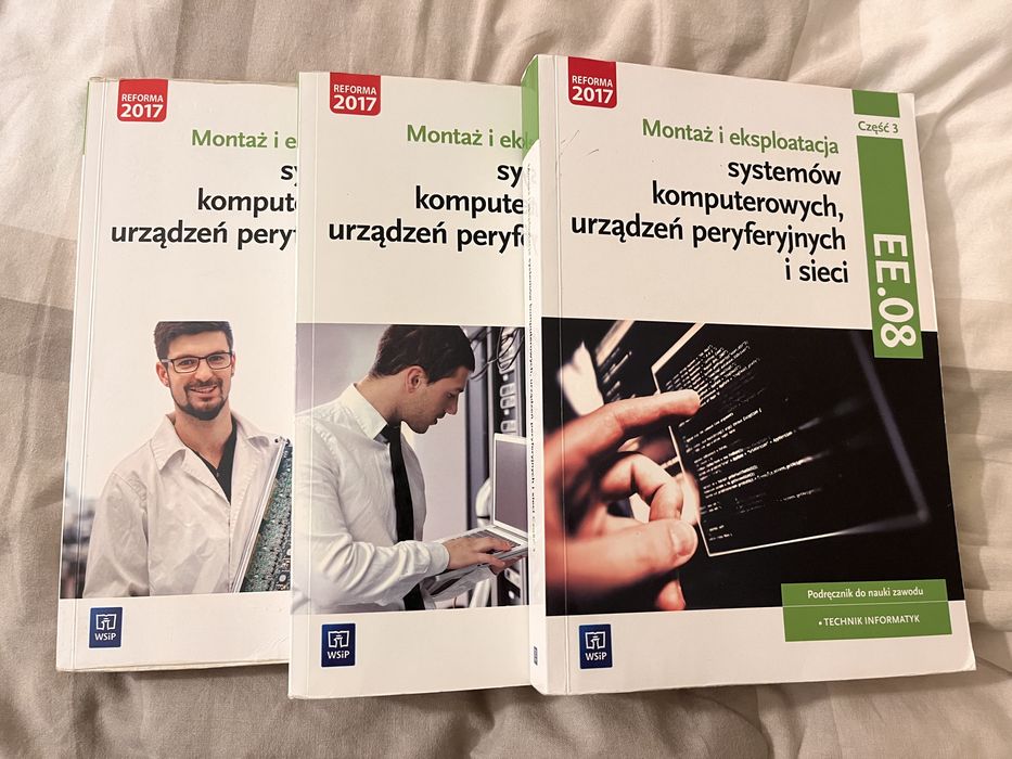 Zestaw 3 Podręczników do nauki zawodu technik informatyk