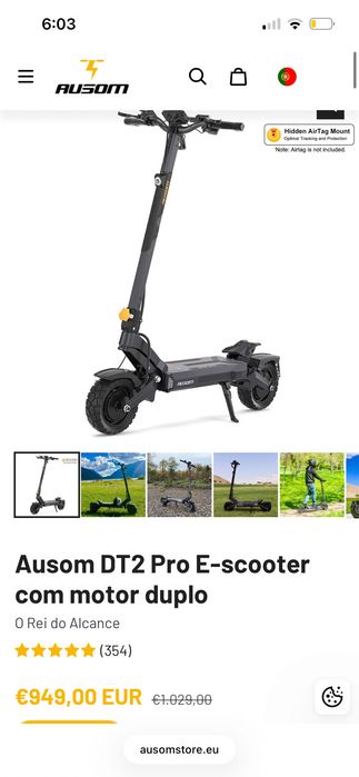 Ausom DT2 Pro Trotinete Elétrica