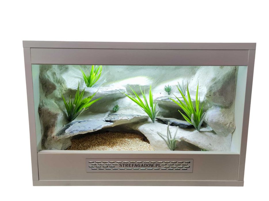 Terrarium 60x40x40 dla gekona jaszczurki