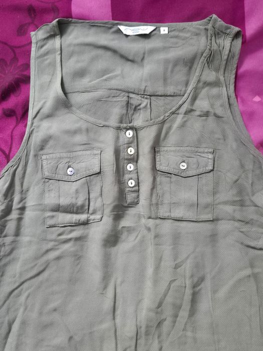 Koszulka top khaki S