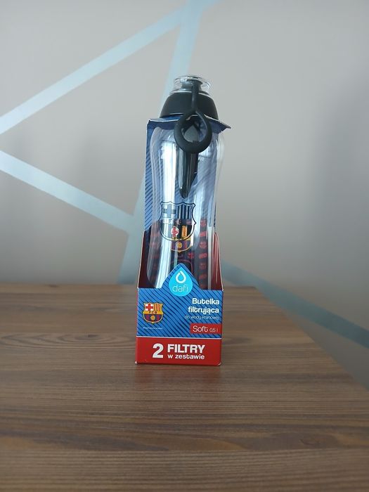 Nowa butelka filtrująca Dafi Soft 0,5 l Barcelona + naklejki
