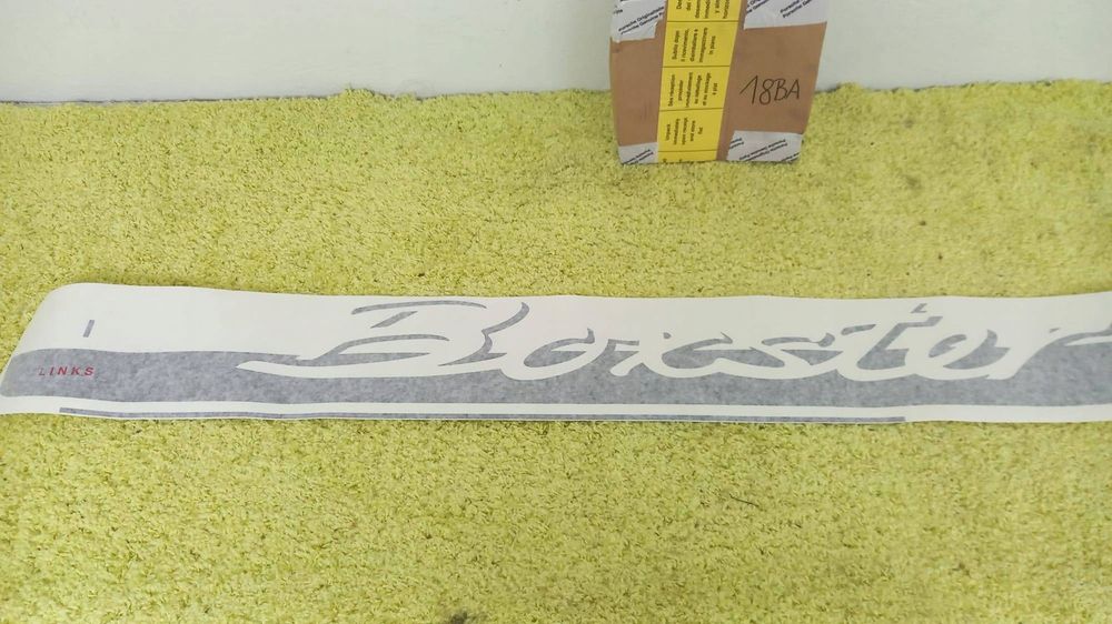 naklejka folia samoprzylepna napis na próg lewa porsche boxster 987 05-12