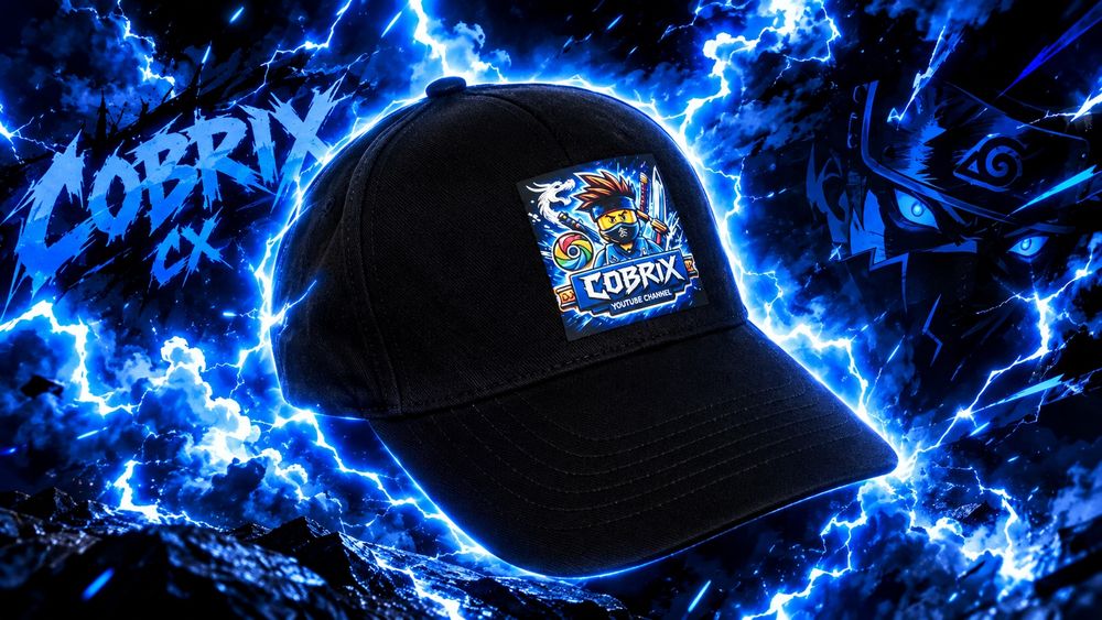 Czarna Czapka z daszkiem Cobrix Store