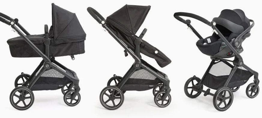 Conjunto de Rua Duo Cybex + Isofix, Preto