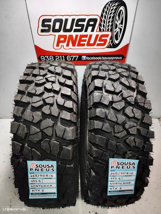 2 pneus novos mtk 2 nortenha 265-70r16 oferta da entrega