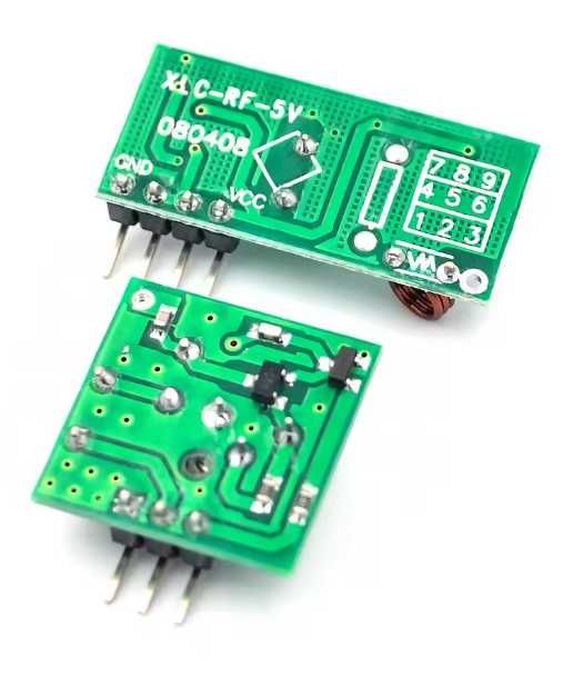 Комплект бездротових RF-модулів 433 МГц (передавач + приймач) для Arduino, ESP8266, ESP32