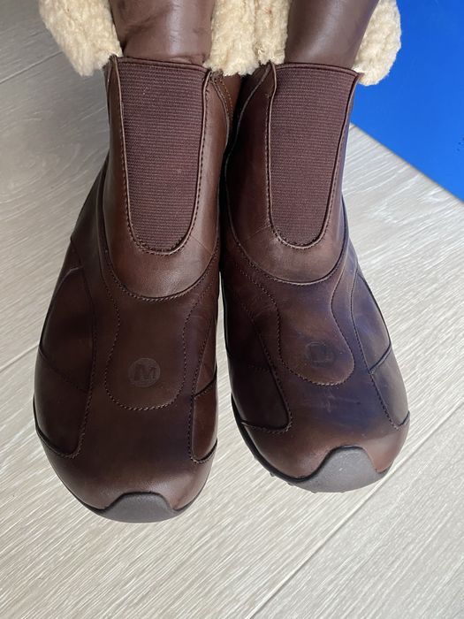Zimowe damskie botki Merrell Illusion Cuff jak nowe vibram skóra 40
