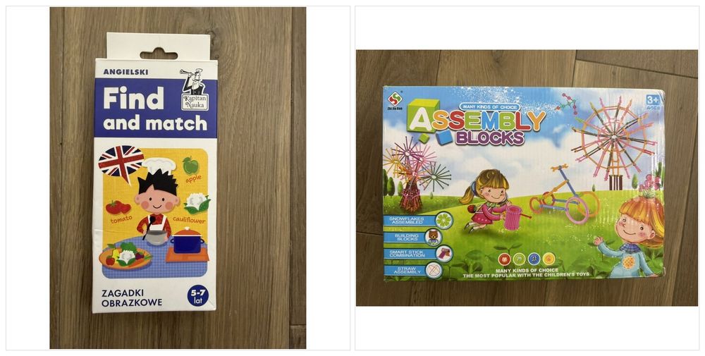 Zestaw gier i zabawek edukacyjnych dla dzieci