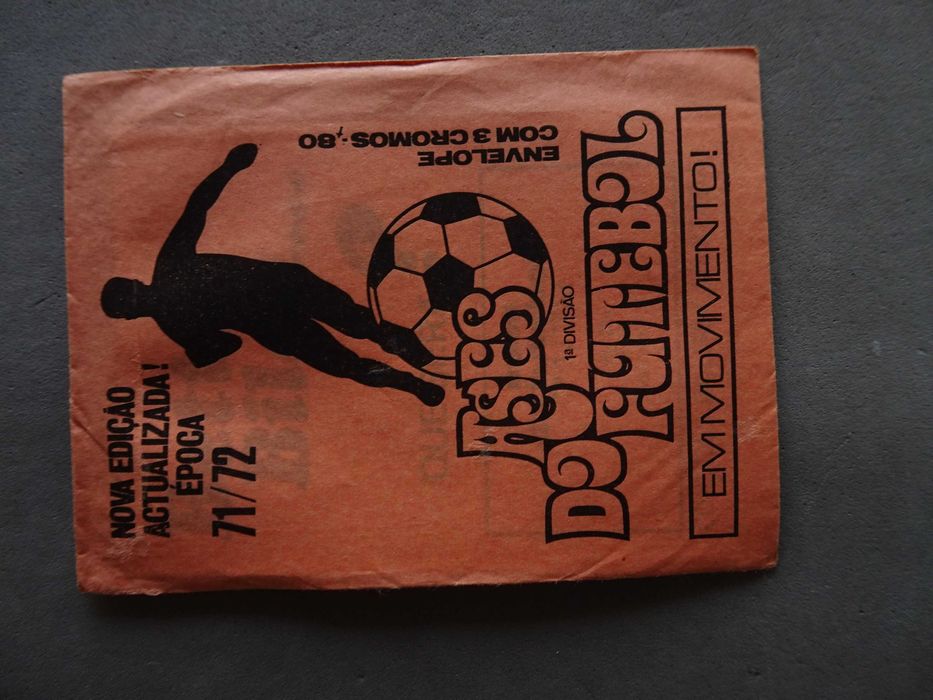 Carteira de cromos fechada Ases do Futebol 71/72