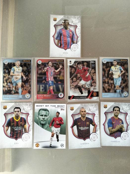 Cartas Futebol Haaland, Álvarez...