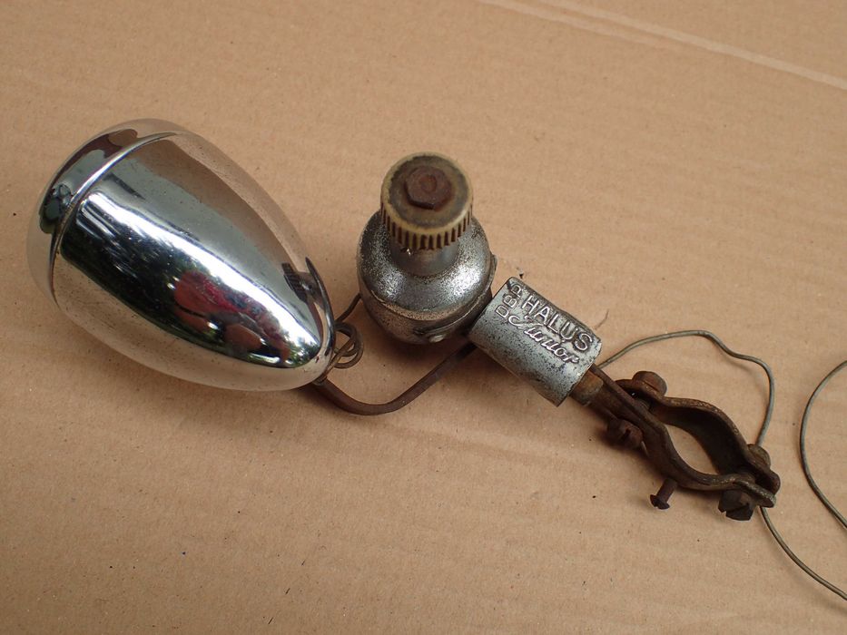 Halus Junior zabytkowe dynamo rowerowe + lampa przód + tył lata 50/60 Diamant NSU