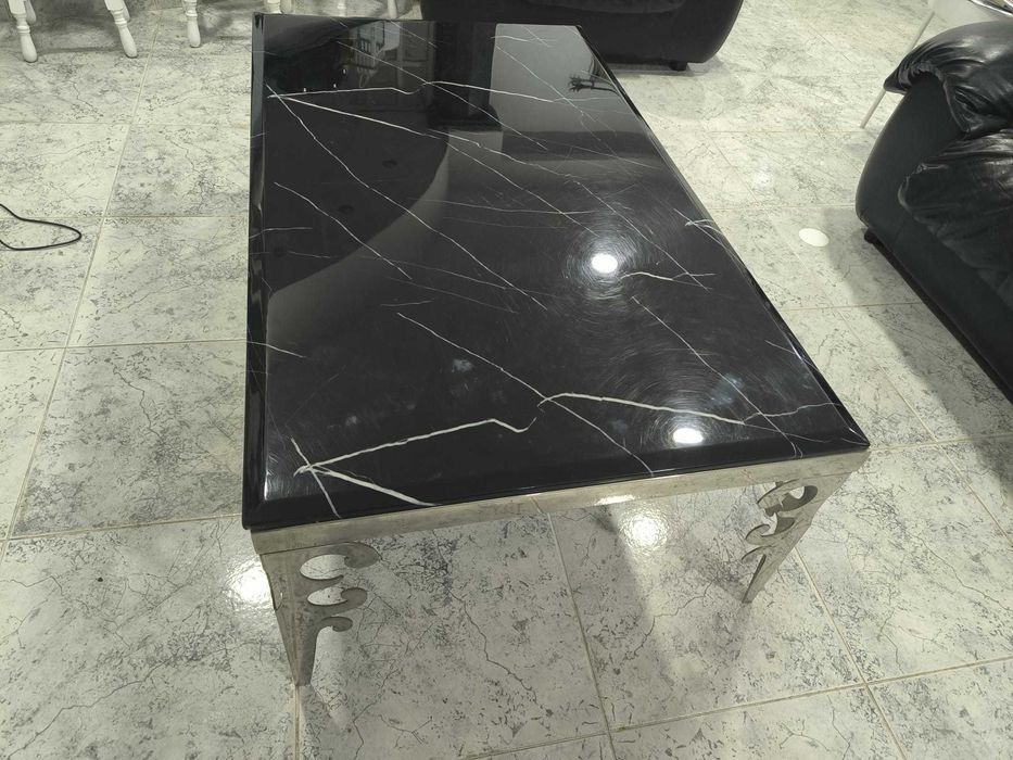 Mesa de centro Mármore e Inox