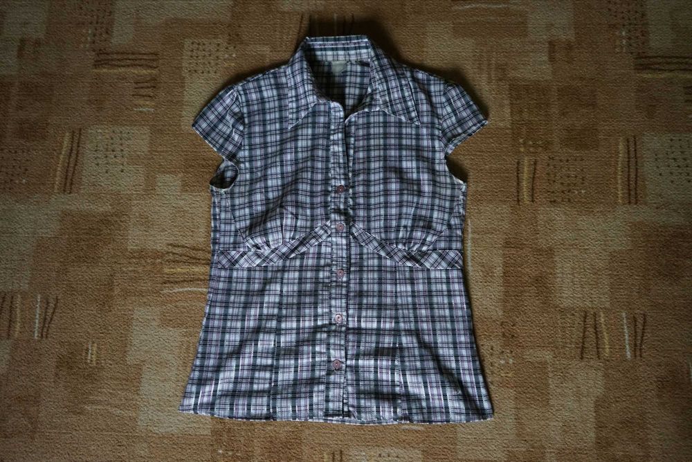 Bluzeczka w kratkę śliczna roz.38