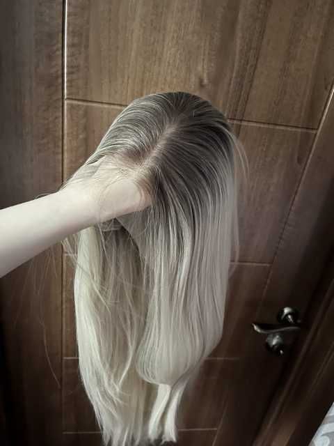 Парик 85 см. Омбре и Блонд. Два цвета