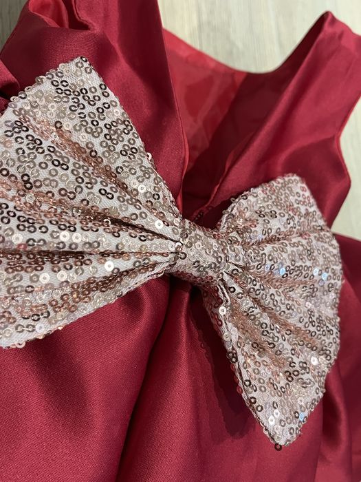 Платье на девочку 0-6м пишное с бантом