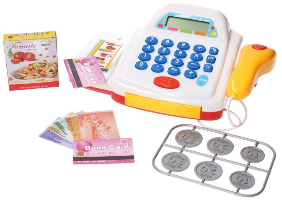 Zabawka kasa sklepowa na baterie ze skanerem 8412