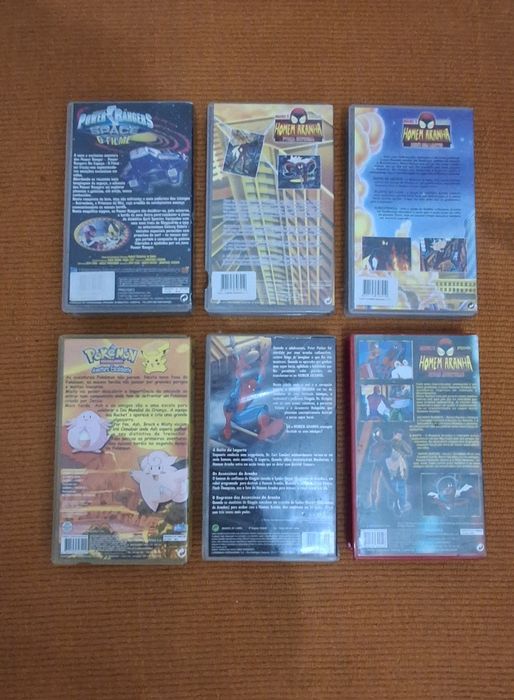 Conjunto de 6 Cassetes VHS Banda Desenhada