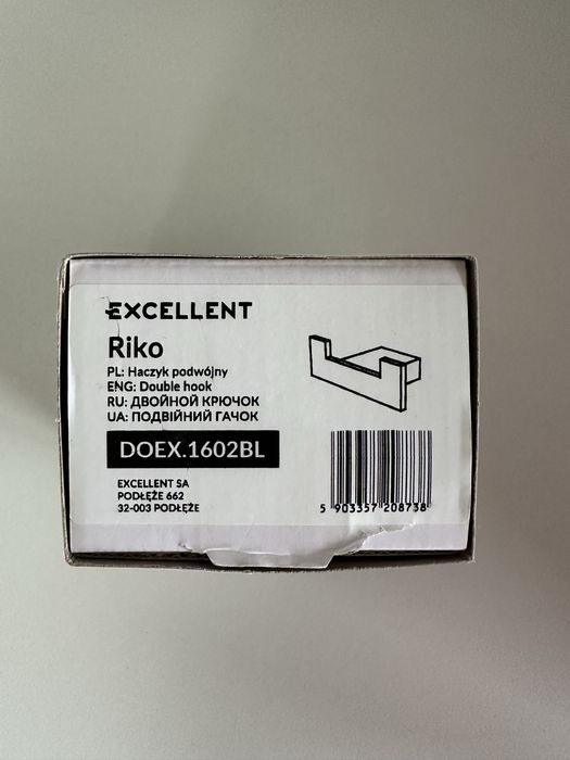 Haczyk podwójny czarny excellent Riko doex.1602bl