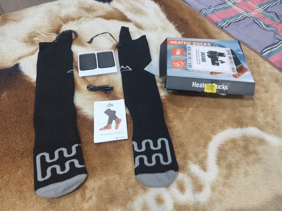 Podgrzewane skarpety powerbank