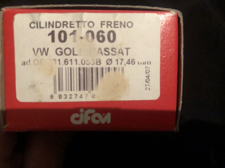 Цилиндр тормозной колессный Cifam vw golf, passat 101-060