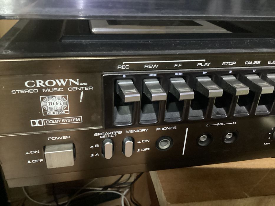 CROWN SHC-5500 sprawny kolekcjonerski magnetofon gramofon wzmacniacz t