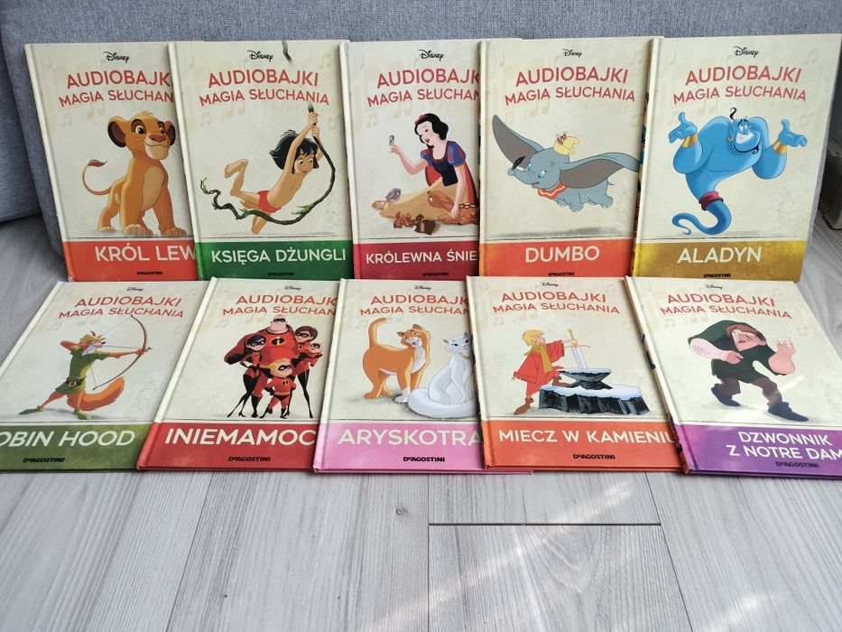 Audiobajki Disney Deagostini książki plus figurki