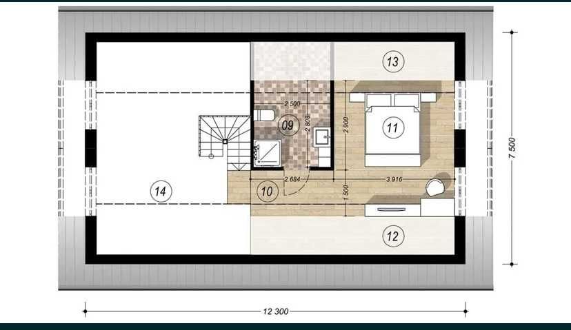 Будинок в Зарічанах без внутрішніх робіт