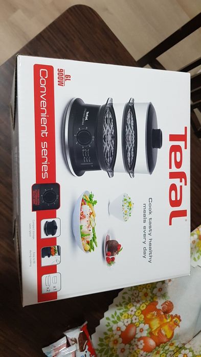 Parowar Tefal Convenient VC1401 6 l czarny 900 W