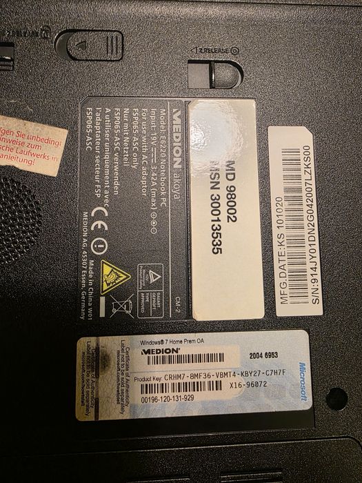Laptop E6220 Medion Akoya 15.6
