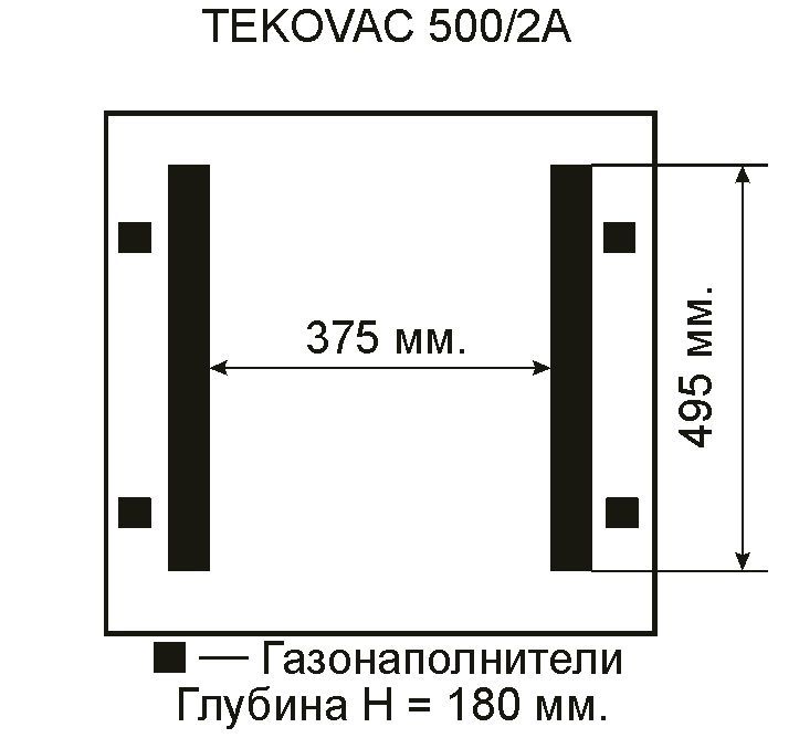 Вакуумный упаковщик TEKOVAC 500/A однокамерный