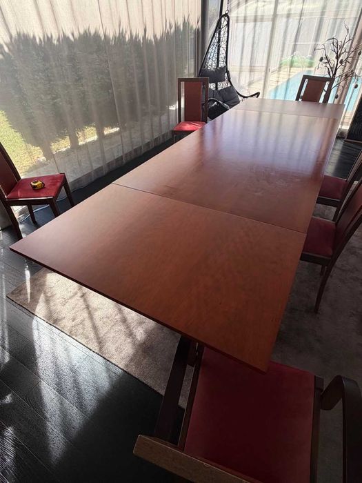 Conjunto Sala de Jantar em cerejeira/wengue