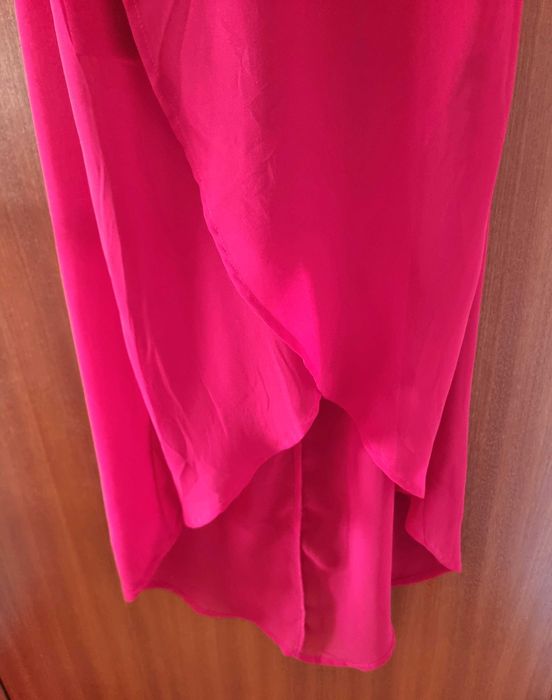 Vestido cai-cai comprido vermelho Stradivarius, tam S - nunca usado