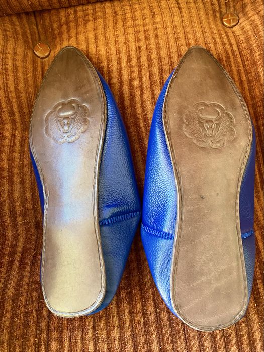 Babouches chinelos marroquinos sapatos de interior