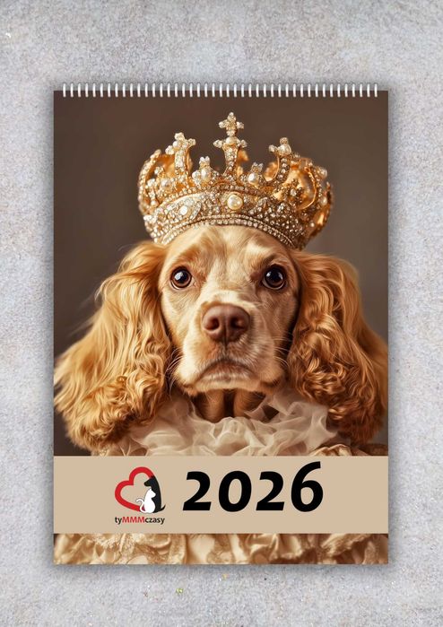 Kalendarz ścienny psy 2026