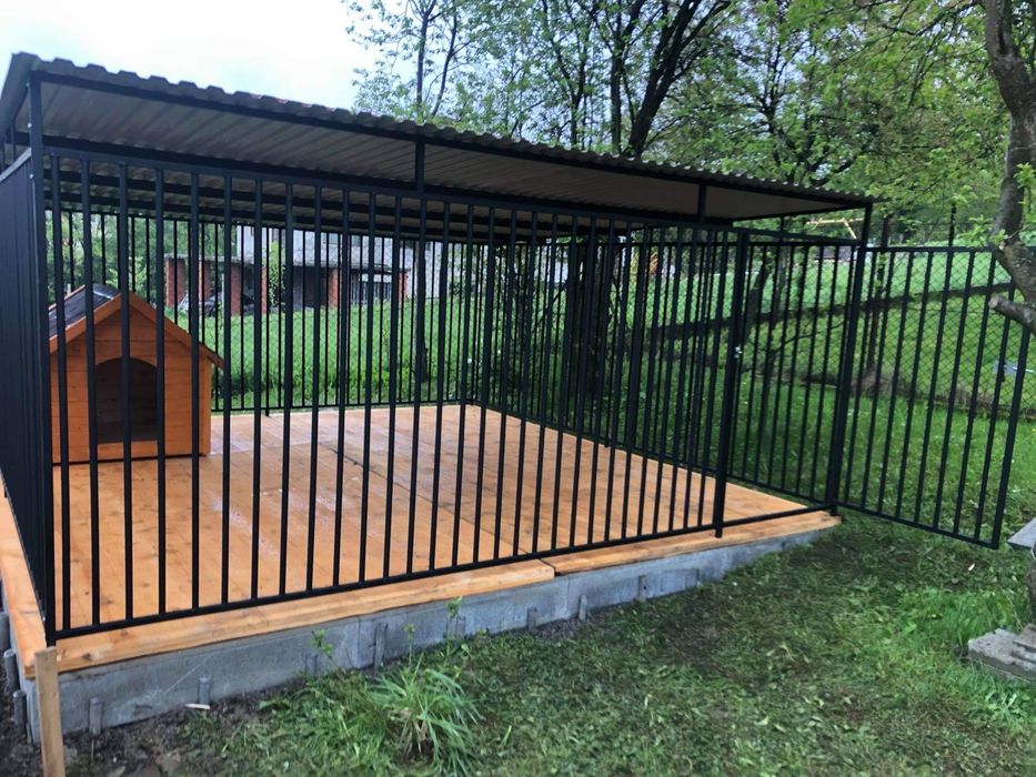 Starannie wykonany mocny kojec boks klatka zagroda dla psa.BUDA