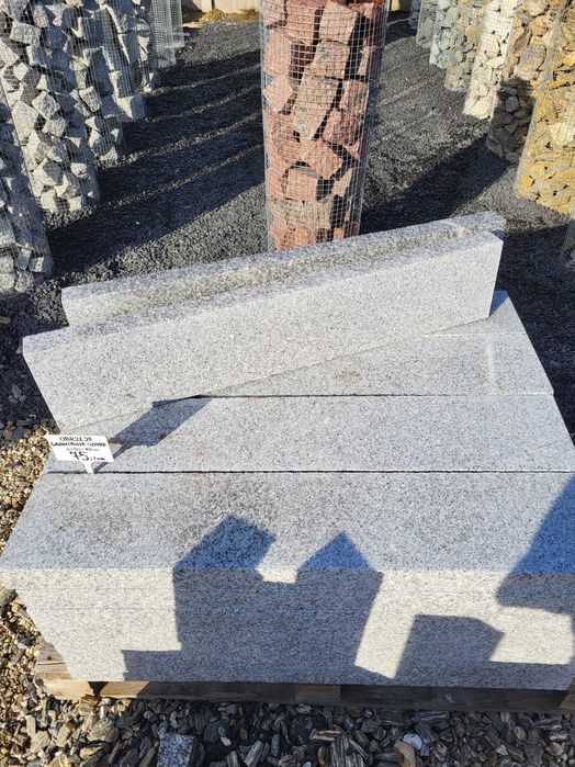 Obrzeże ogrodowe granitowe szare Krawężnik opornik 6x10x100 granit
